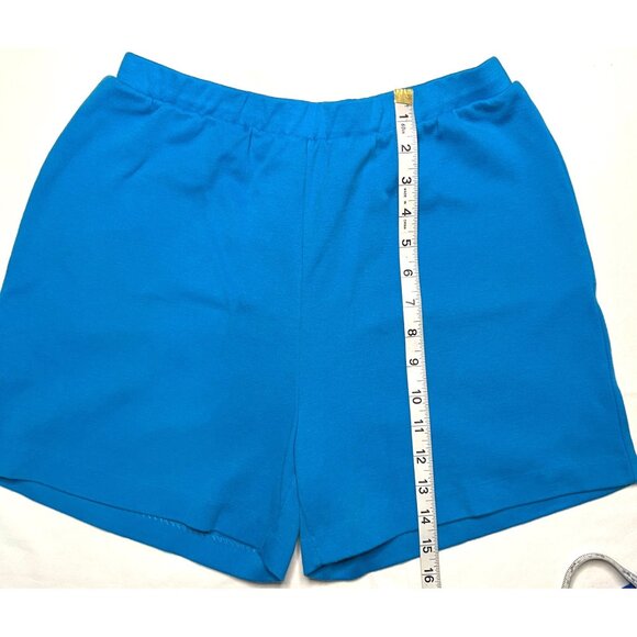 Aileen Women's Blue Shorts Size 16 Comfortable Fit Elastic Waist Soft Fabric - Picture 2 of 3